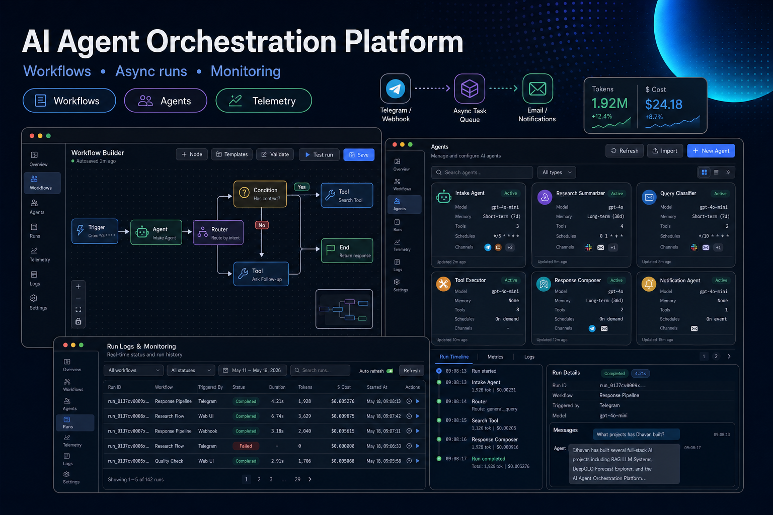 KazenAI Agent Orchestration Platform